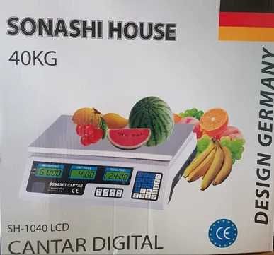Cantar electronic cu acumulator, capacitate 40 kg, nou
