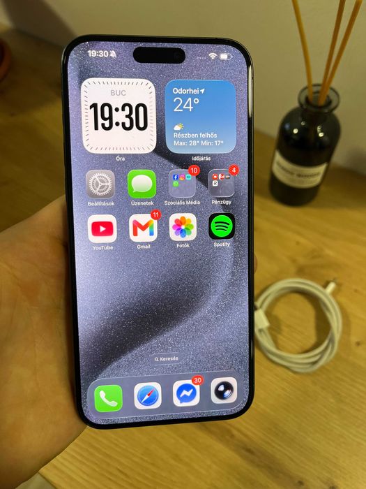iPhone 15 Pro Max 100% Baterie 256GB Neverlocked Titanium Blue