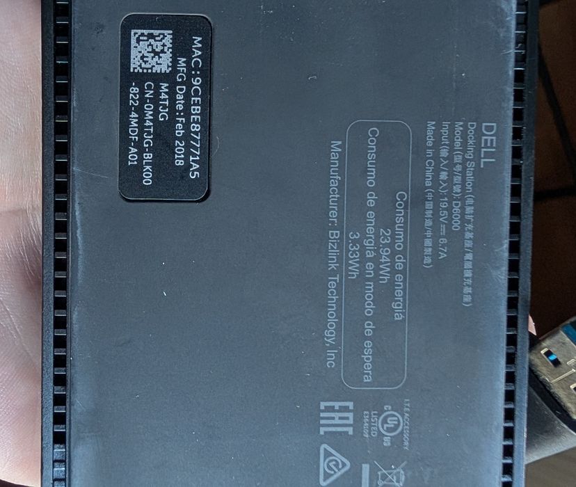 Docking Station Dell D6000 – Universal (USB-C / USB 3.0)