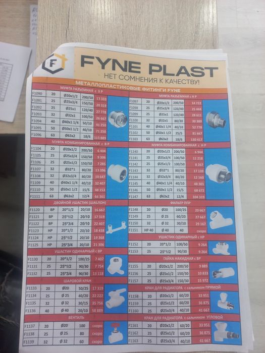 FYNE PLAST Rasmiy Diller