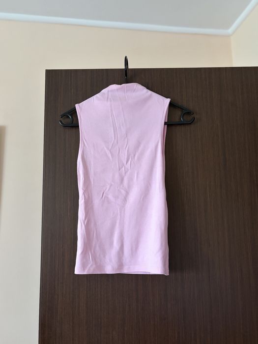 Tricou roz fara maneci dama