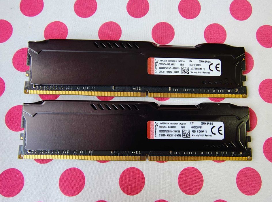 Memorie Ram HyperX Fury Black 16GB DDR4 (2 X 8 GB) 2133 Mhz.