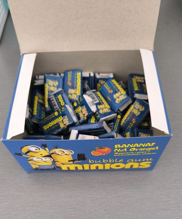 Дъвки и картинки от дъвки Миньоните