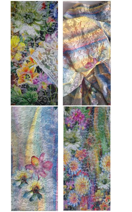 Ткань 2шт отрезы, Мата