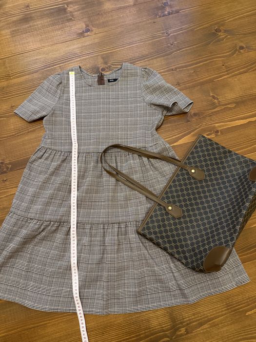 Карирана рокля размер М