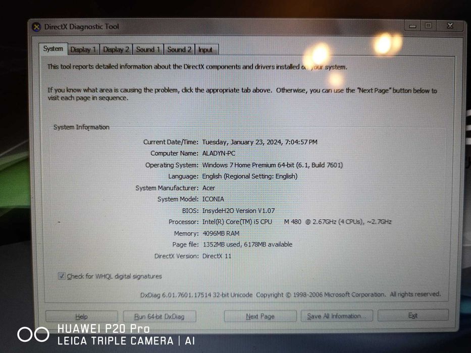 Laptop i5 touchscreen