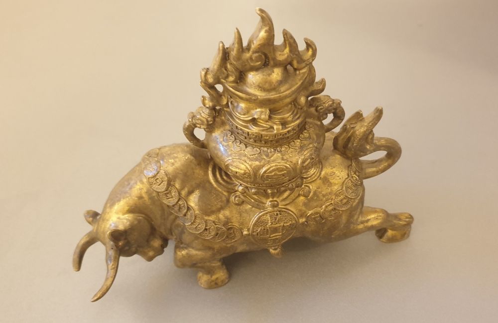 Feng shui Taur din bronz