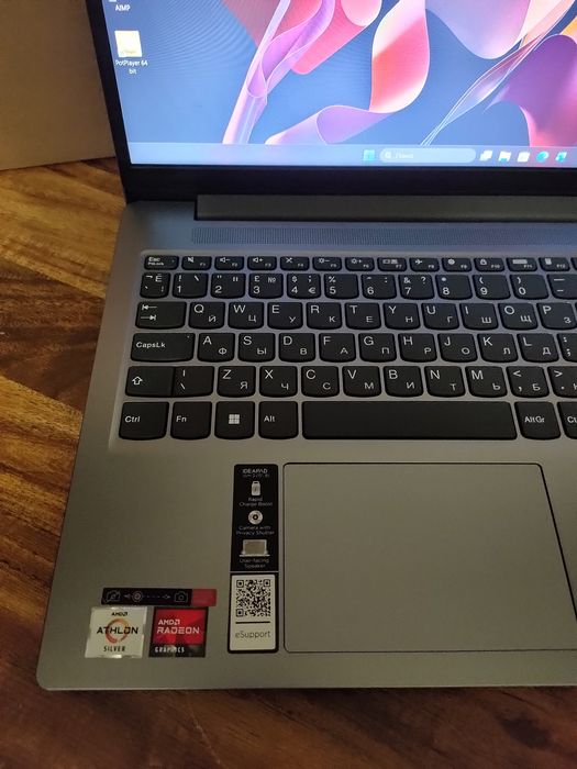 Lenovo.Amd Athlon 7120/512gb ssd/8gb ddr5/15.6" Экран.