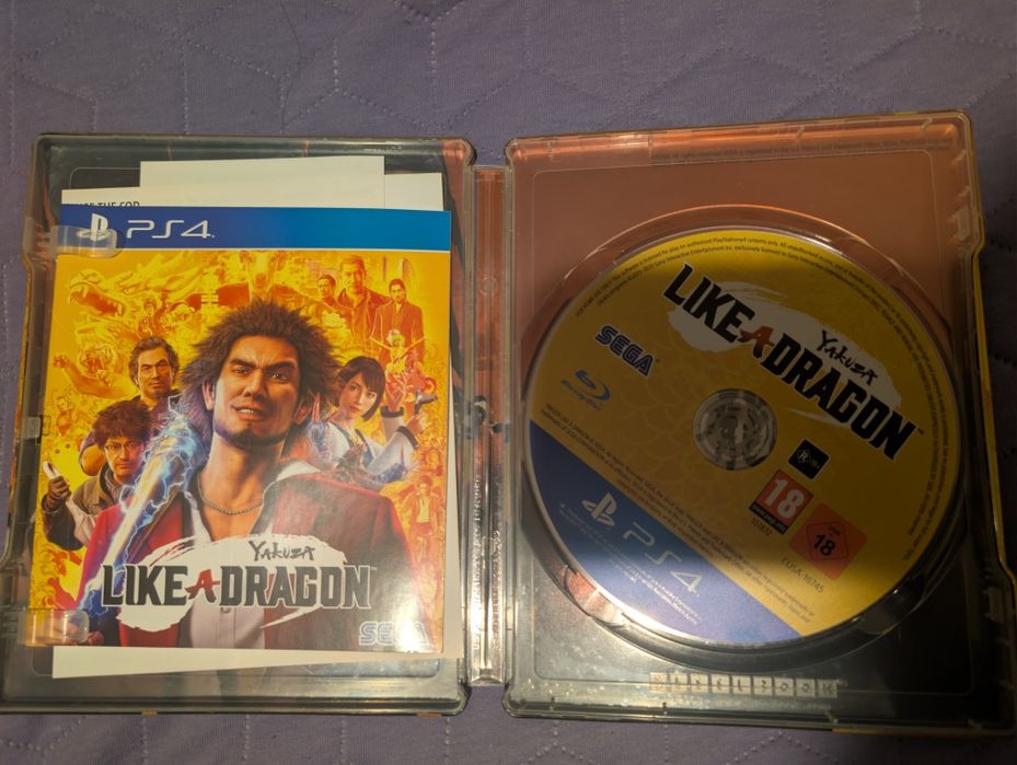 PS4 игра Yakuza Like a dragon Day Ichi Steelbook edition
