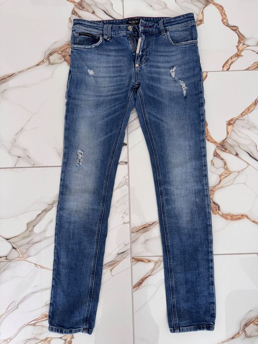 Оригинални мъжки дънки Philipp Plein – Illegal Fight Club (Slim Fit)