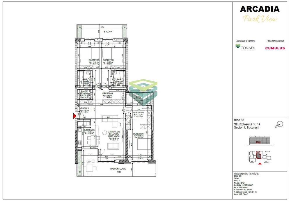 Rafinament contemporan in Domenii. Apartament 4 camere. Dubla vedere.