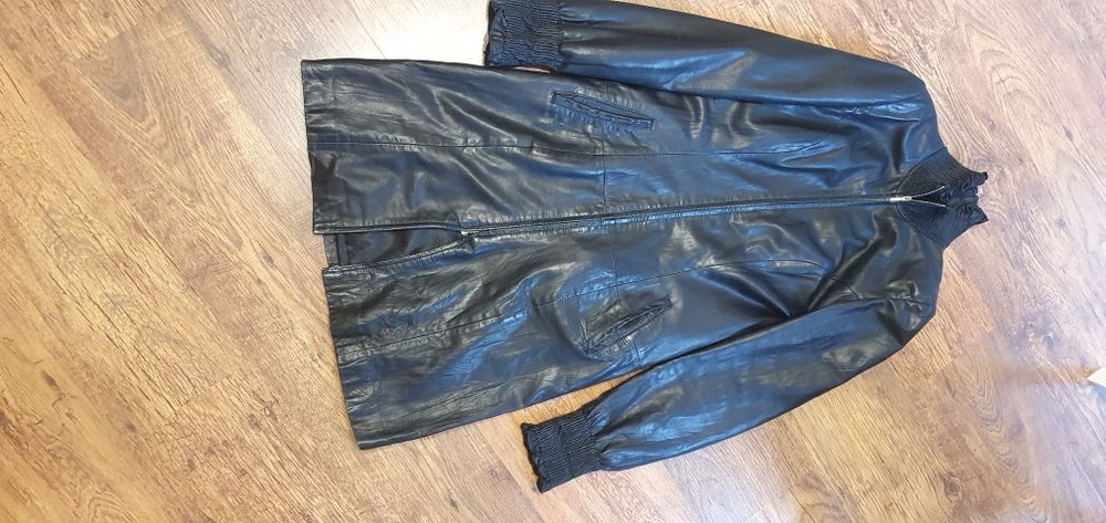 Кожен шлифер от агнешка кожа