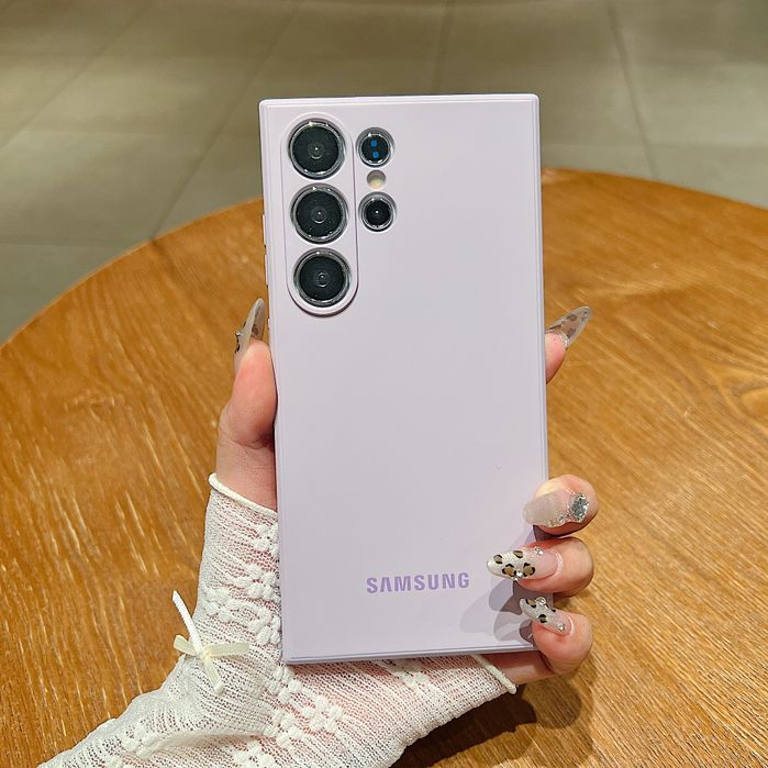 Samsung galaxy S25Ultra,S25+,S25 силиконов кейс с лого и микрофибър