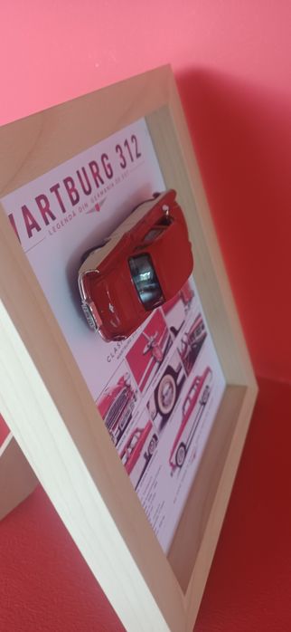 Tablou 3D Car Frame Art – Wartburg 312 (Legendă din Germania de Est)
