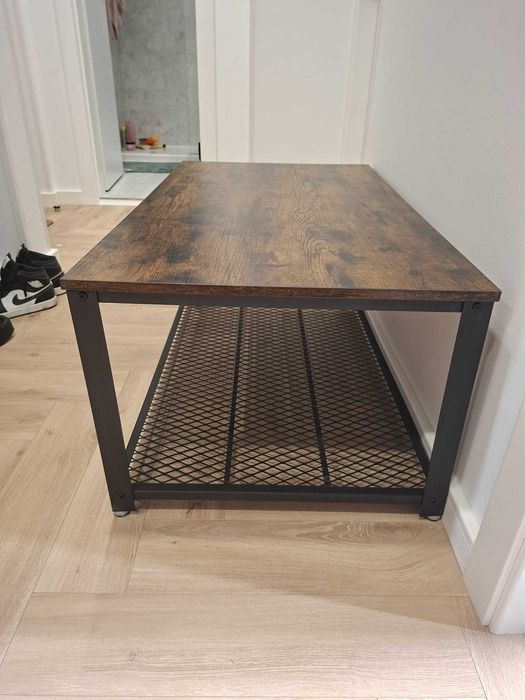 Masuta de cafea stil industrial Vasagle Maro rustic-Negru – Stare impecabila