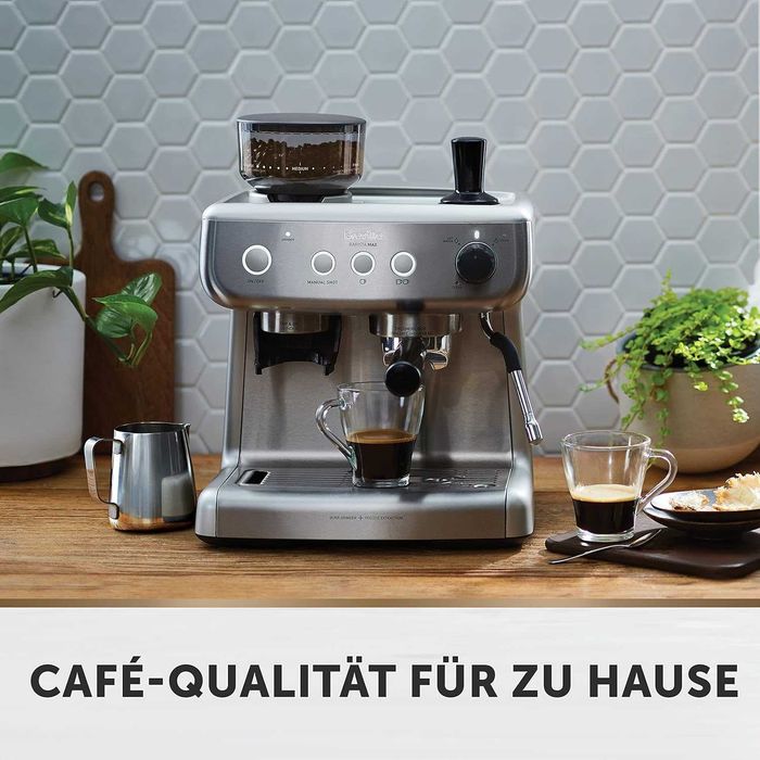 Еспресо машина Breville Barista Max VCF126X-01, 15 bar, 1450 w, Вградена кафемелачка