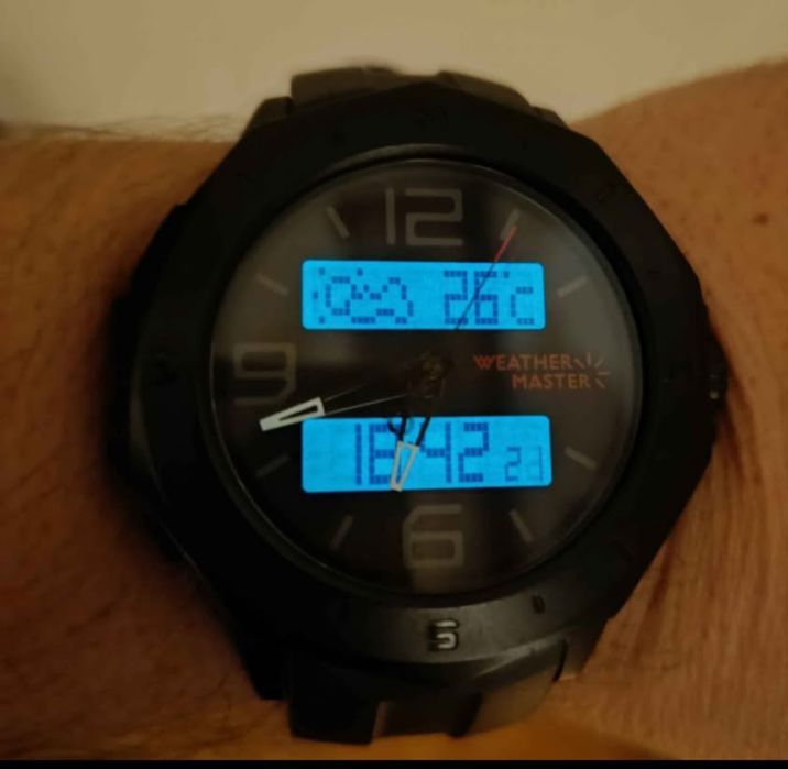 Ceas cu termometru, barometru