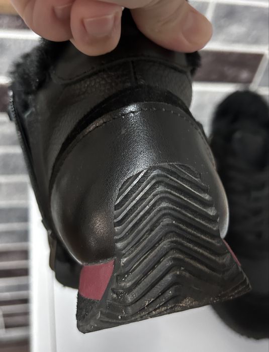 Кожанные ботинки зима натуралка