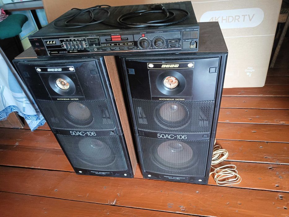 Колонки Вега  50АС+ уселитель