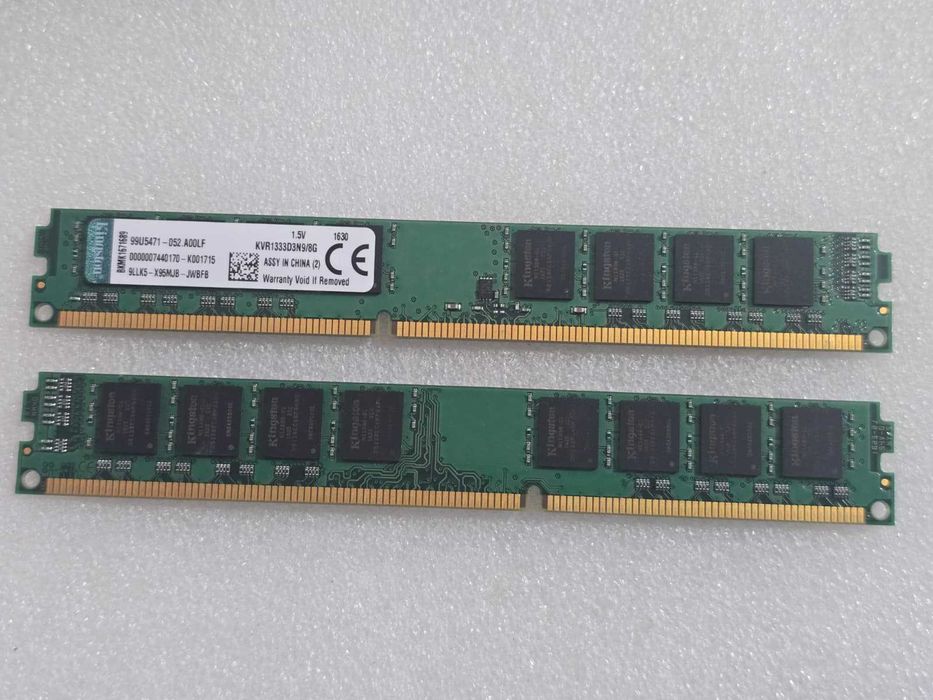 Kit Memorie RAM Kingston ValueRAM 16GB (2x8GB) DDR3 1333MHz CL9 1.5V KVR1333D3N9/8G