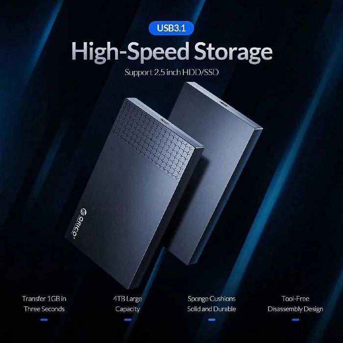 Rack extern ORICO carcasa HDD / SSD de 2.5 inch SATA 3 la USB 3.0