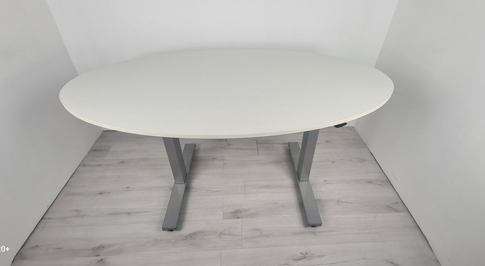 Немска елипсовидна конферентна и посетителска маса регулируемо повдига