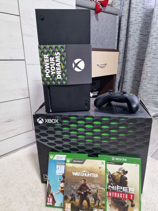 Consola Xbox Series X 1TB SSD, Controller  + 3 Jocuri + Statie