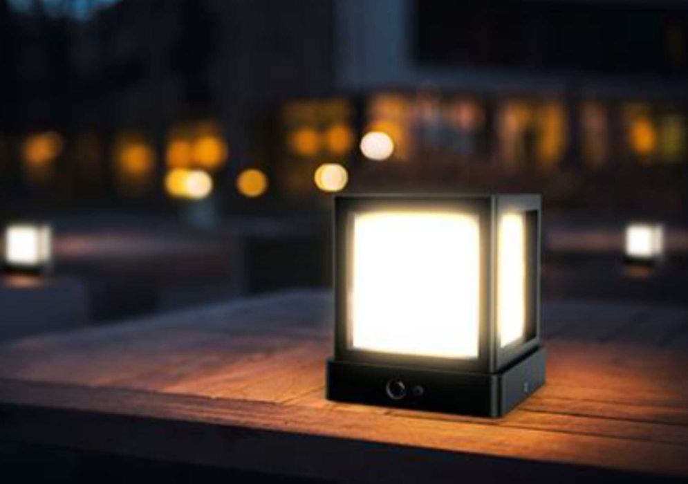 Қуёш панелли стол чироғи, Прожектор лампа чирок 1000 лм, 4000K