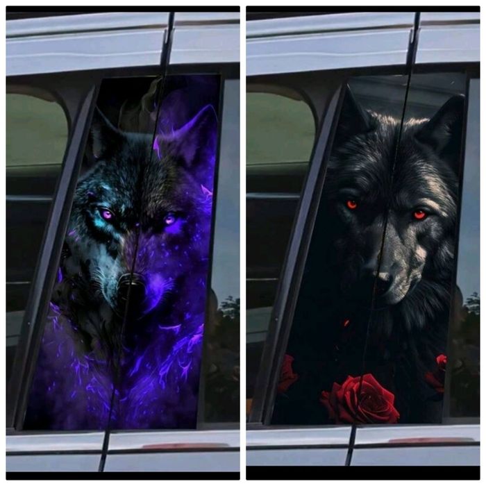 Водоустойчиви винилови стикери за кола комплект от 2 бр.