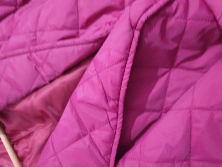 Geaca lunga noua cu eticheta cu cordon talie burgundy