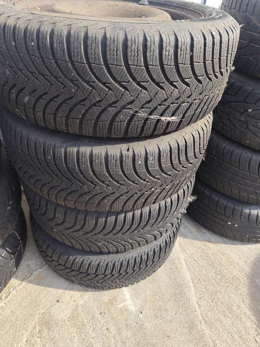 Set 4 jante cu anvelope M+S 195/50R15 Ford Fiesta 4X108.