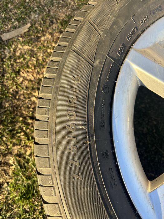 Set 4 jante aliaj 16 cu anvelope Dunlop 225/60 R16