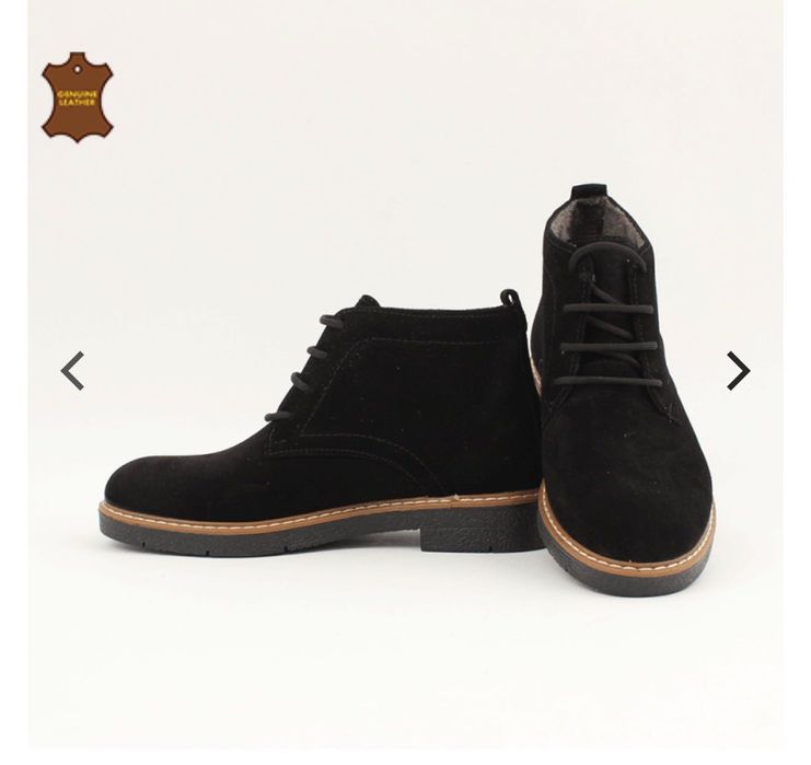 Дамски велурен кларк черен