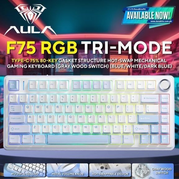 Aula F75 буквы горят Беспроводная Механическая Клавиатура