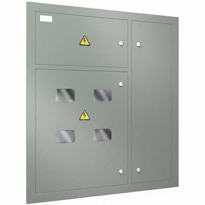Щит этажный двухквартирный ЩЭ  IP31 металлический ( в комплекте)