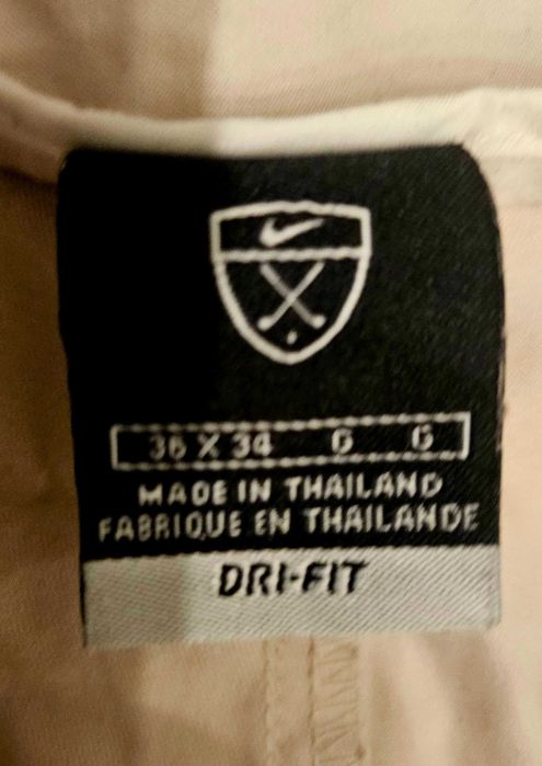 Pantaloni Nike Golf Dri-Fit  originali xl crem, culoare in trend