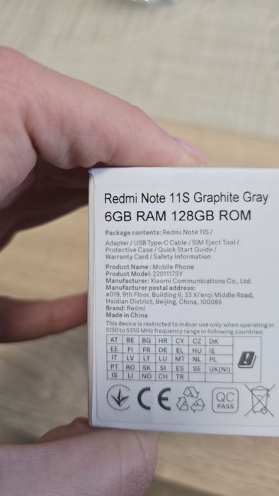 Redmi Note 11s 6GB RAM 128 GB ROM