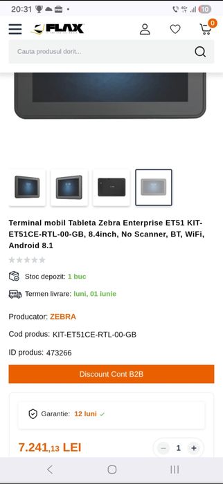 Zebra EC50 + ET51 - Lot profesional terminale scanare si tablete