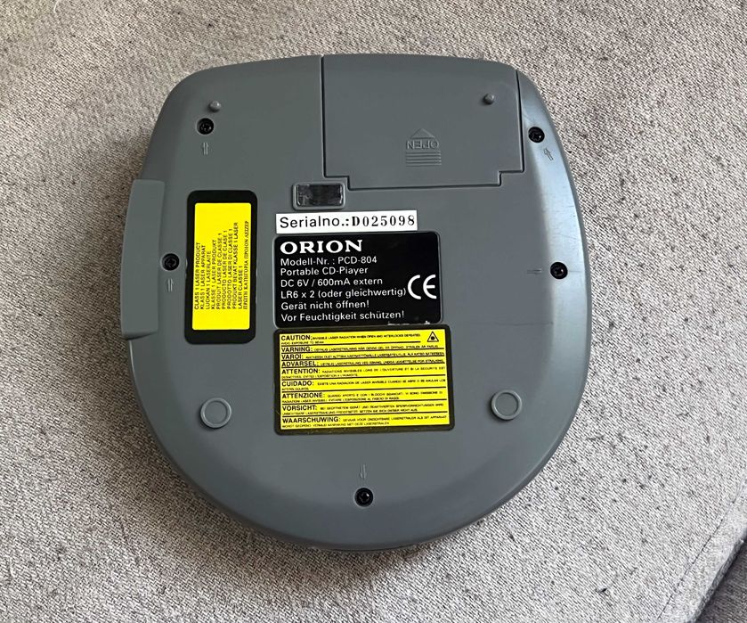 Orion PCD-804 portable CD player ESP 40s DBB Line Out