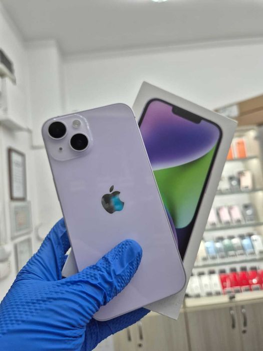 iPhone 14 / Purple / 128 GB / Baterie 91% / Garanție / Rate