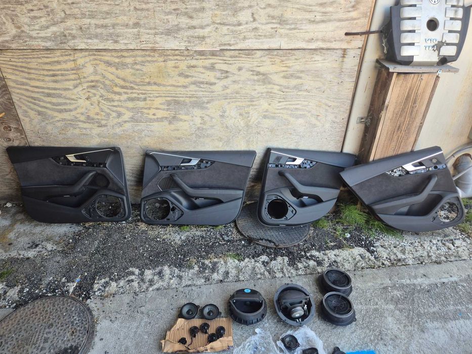 Interior S Line Audi A4 B9 2017 piele cu alcantara incalzire