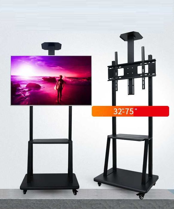 Suport/Stand TV/Monitor sedinte Mobil /Deplasabil tip stand cu role