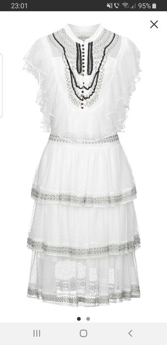 Rochie midi alba XS