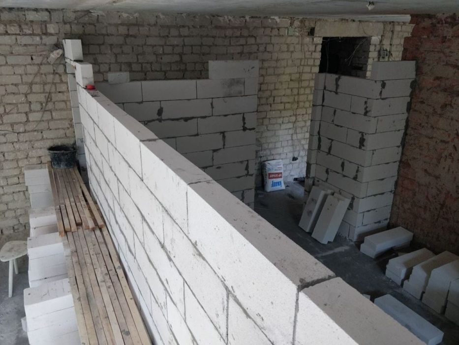 Кладка газоблока