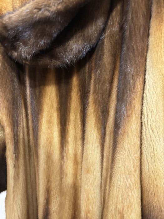Норковая шуба. Цельная
