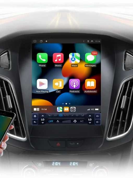 Navigatie Android Ford Focus 3 Tip Tesla Carplay Android Auto + Camera