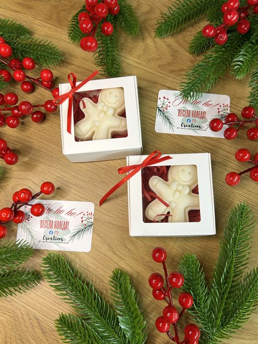 Коледни соеви свещи