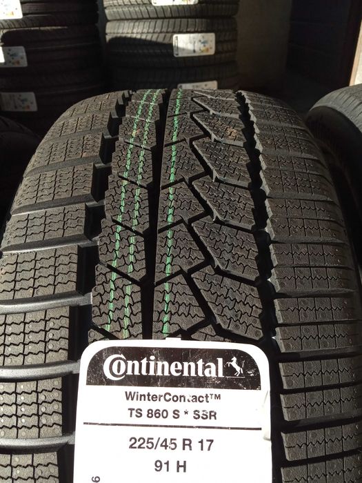 4 Нови зимни гуми 225/45R17 Continental WC TS860S* SSR RSC RunFlat 91H