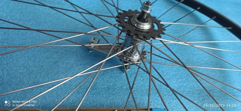 Roată 28-29 spițe groase Inox butuc singlespeed totul nou nouț