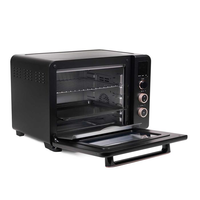 Cuptor electric DIVO, 1800W, 35L, 8 programe, Negru Biovita